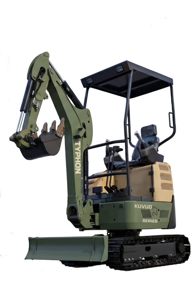 Unveiling the TYPHON KUVUO Zero-Tail Swing Mini Excavator Series